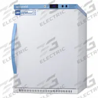 Controlled Room Temperature Cabinet: 115V AC, 68°F to 77°F, 23 3/8 in Overall Wd, 25 in Overall Dp (MPN ARS62PVBIADA-CRT). Key specifications — Brand: ACCUCOLD; Voltage: 115V AC; Includes: (4) Shelves; Door Hinge: Right Hinge.