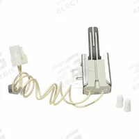 Hot Surface Igniter: OEM, Silicon Carbide, 16 in Lead Lg, 120V AC, Hardwired, Flat Tip (MPN 41-213). Key specifications — Electrical Connection Type: Hardwired; Manufacturer Part Number: 41-213; Brand: ROBERTSHAW; Input Voltage: 120V AC.