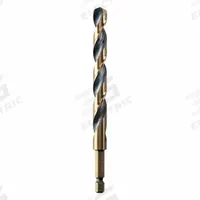 DEWALT Hex Shank Drill Bit: 13/32", 135° Split Point, Black & Gold HSS, Impact Rated (MPN DWA5026). Key specifications — attr1234973: Impact Rated; attr1234966: DEWALT; attr1234978: 0.4063.