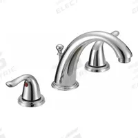 EZ-FLO Mid Arc Bathroom Faucet: Impressions Collection, Brass, Chrome Finish, 1.2 gpm Flow Rate, Arc (MPN ez-10192). Key specifications — Includes: Handle, 50/50 Pop-Up; Brand: EZ-FLO; Series: Impressions Collection.