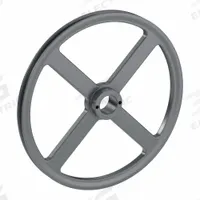APPROVED VENDOR V-Belt Pulley: AK134, 1 Groove, 13.25 in OD, Bushed Bore, H/QT, Cast Iron (MPN AK134H). Key specifications — attr1318293: AK134; attr1318301: 13 in (4L, A); attr1318291: 3L.