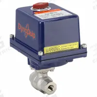 DYNAQUIP CONTROLS Electrically Actuated Two-Way Ball Valve: 1/4 in, Stainless Steel, 115V AC (MPN E2S21AJE23). Key specifications — Included Mounting: ISO 5211 Actuator Mounting Pad; Brand: DYNAQUIP CONTROLS; Actuator Features: Position Indicator.