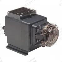 STENNER Peristaltic Chemical Metering Pump: 120V AC, 1/16 hp HP, 5 gpd Max. Flow Rate, Santoprene (MPN S3001AA101NG1). Key specifications — Tubing Material: Santoprene; Brand: STENNER; Reproducibility: ±2.0%.
