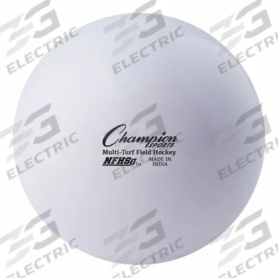 CHAMPION SPORTS Field Hockey Ball Set: White, 2 3/4 in Overall Dia, NFHS - Field Hockey Balls