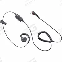 ICOM Earpiece: Fits Icom, For F200 Series, Ear Hook, Black, 1 Wires, Shirt/Lapel Mic, Wired (MPN IJKP-HM2LSOW). Key specifications — Connector Type: 2-pin Slim L type plug (3.5 mm); Compatible Radio Series: F200; Push To Talk: No; Manufacturer Part Number: IJKP-HM2LSOW; Brand: ICOM.