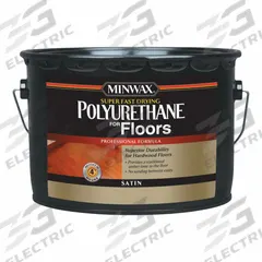 MINWAX Finish: Varnish, Interior, Oil, 2.5 gal Container Size, Wood, Satin, Clear, Clear, Minwax (MPN 130320000). Key specifications — Brand: MINWAX; Transparency: Clear; Use Location: Interior; Sheen: Satin; Sub-Brand: Minwax; Color: Clear; Resin Type: Polyurethane.