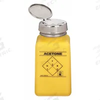 MENDA Dropper Bottle: HDPE, 177.4 mL, 6 fl oz, Acetone, Closure Included, Dropper, Non-Sterile (MPN 35277). Key specifications — attr1369985: Yellow; attr1369995: Silver; attr1370000: Yes; attr1370012: MENDA; attr1369996: Yes; attr1369956: Acetone.