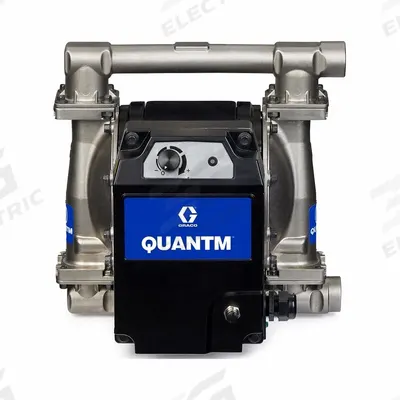GRACO Electric Diaphragm Pump: Stainless Steel Body, 1 in Fluid Connection Size - Stainless Steel Housing EODD Pumps