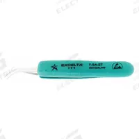 EXCELTA Tweezers: Stainless Steel, Point, Curved Tip, 0.18 mm Tip Thick (MPN 7-SA-ET). Key specifications — attr1002355: Stainless Steel; attr1002345: EXCELTA; attr1002348: Stainless Steel; attr1002358: Smooth; attr1002361: 7; attr1024781: Ergonomic.