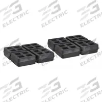 MASON Vibration Isolator Pad: Neoprene, Waffle Pad Top, 4 in Lg, 4 in Wd, 3/4 in Ht, 2 PK (MPN 2LVR6). Key specifications — Isolator Material: Neoprene; Brand: MASON.