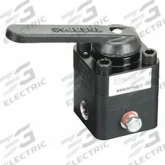 ENERPAC Closed Center Valve: 4.5 gpm Max Flow Rate, Three Positions, 3/8 in NPT, 3/8" NPT, VC, VC15. Key specifications — attr1018253: ENERPAC; attr1018249: VC15; attr1018300: Manual; attr1018289: VC; attr1416406: 3/8" NPT.