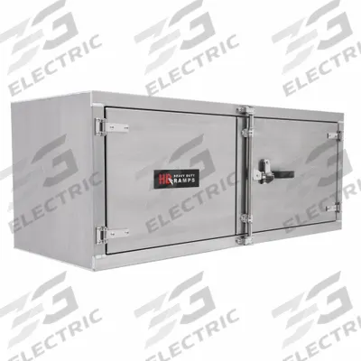 HD RAMPS Underbody Truck Box: Underbody Truck Box, Double Barn Doors Door, 24 in Overall Dp - Double Barn-Door Boxes