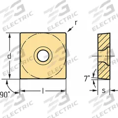 WALTER Square Turning Insert: SCGT3(2.5)2-MM4, SCGT09T308-MM4 (MPN 7021263). Key specifications — attr257901: SCGT09T308-MM4; attr257900: SCGT3(2.5)2-MM4.