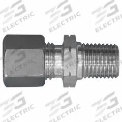 BRENNAN INDUSTRIES Compression Fitting Adapter: 30 mm OD x 1 1/4 in Pipe size, Compression x MNPT (MPN D2404-S30-20-SS). Key specifications — Series: Volz; Brand: BRENNAN INDUSTRIES.