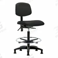 Ergonomic Chair: Vinyl, Armless, Ht Range 25 in to 34 1/2 in, 18 1/2 in Seat Wd, 17 in Seat Dp (MPN BR-VHBCH-RG-T1-A0-CF-RG-8540). Key specifications — Foot Support: Yes; Back Tilt Backward: 13.5°; Back Tilt Forward: 10.5°; Base Material: Nylon; Brand: APPROVED VENDOR; Product Type: Ergonomic Chair; ESD-Safe: Not ESD Safe; Seat Tilt Backward: 3°.