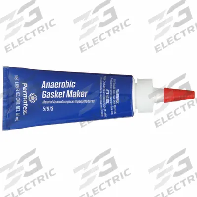 PERMATEX Anaerobic Gasket Maker, 1.69 fl oz, Tube, Red, For Flex Assemblies (MPN 51813) - Anaerobic Gasket Makers for Flexible Assemblies