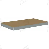 TENNSCO Shelf: 42 in x 18 in, 2,250 lb Load Capacity, Particleboard, Gray, Shelf (MPN ZLES-4218D). Key specifications — Decking Material: Particleboard; Includes: (4) Beams; Decking Finish: Unfinished; Shelf Configuration: Single Straight; Color: Gray; Frame Material: Steel; Brand: TENNSCO; Frame Finish: Zinc Plated.