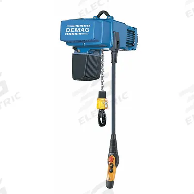 DEMAG Electric Chain Hoist: H4 - Heavy Duty, 480V AC, Hook Mounted - No Trolley - High-Lift Extended Use Hoists