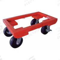 APPROVED VENDOR General Purpose Dolly: 3,000 lb, Red, 25 in L x 16 in W x 10 in H Deck, Smooth (MPN 48J132). Key specifications — Brand: APPROVED VENDOR; Color: Red; Caster/Wheel Configuration: (2) Swivel; Lip Type: Flush; With Tow Eye: No.
