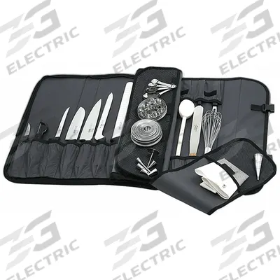 MERCER CUTLERY Knife Case: 17 pcs, 21 in Overall Lg, 2 in Overall Wd, 11 in Overall Ht - Knife Cases