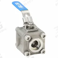 MILWAUKEE VALVE Manual Two-Way Ball Valve: 1 in, Stainless Steel, Straight, Socket x Socket (MPN 35FSS1NLL-100). Key specifications — Brand: MILWAUKEE VALVE; Seat Material: Polymer; Handle: Locking Lever.