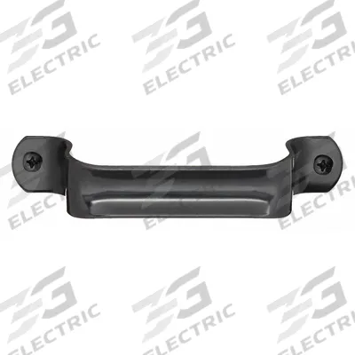 APPROVED VENDOR Pull Handle: Unthreaded Holes, Steel, Black, #12 Screw Size - Standard Pull Handles