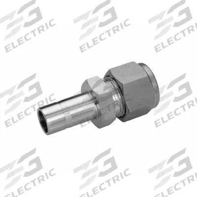 HAM-LET Compression Fitting Adapter: 4 mm OD x 1/8 in OD Fitting Size - Double-Ferrule Stainless Steel Fittings