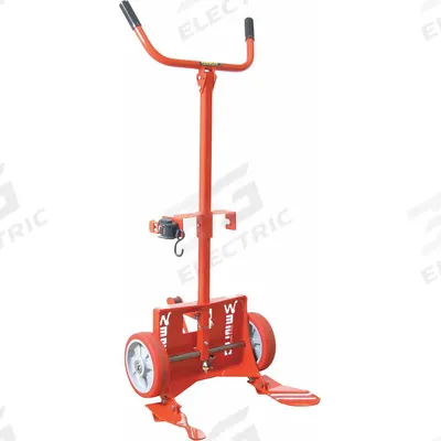 WESCO Drum Hand Truck: For 30 gal_55 gal_85 gal Cntnr Cap, For Plastic Container Material - Knock-Down Steel-Frame Drum Hand Trucks