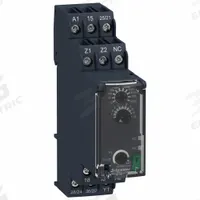 SCHNEIDER Time Delay Relay: DIN-Rail Mounted, 240V AC, 8 A, 6 Pins/Terminals, 0.05 sec – 300 hr (MPN RE22R2HMR). Key specifications — Contact Rating (DC): 8 A @ 24V; Brand: SCHNEIDER.