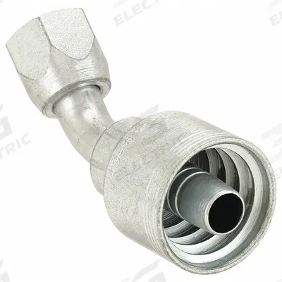 AEROQUIP Hydraulic Crimp Fitting: Steel x Steel, 45° Elbow, -12 For Hose Dash Size - Aeroquip Crimp Hydraulic Hose Fittings with JIC Connection
