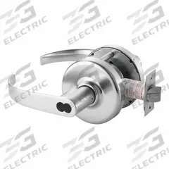 CORBIN Door Lockset: Classroom Lever Locksets, Chrome, ADA Compliant, LFIC (MPN CLX3355 PZD 626 CL6). Key specifications — Ligature Resistance: Not Ligature-Resistant; Brand: CORBIN; Lockset Function ANSI Code: F84; Visual Indicator Message: No Message; Lockset Style: Princeton Lever; ADA Compliant: Yes; Finish: Satin Chromium-Plated.