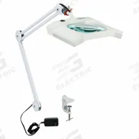 APPROVED VENDOR Rectangular Magnifier Light: LED, 1.75x, 3 Diopter, 445 lm Max Brightness, White (MPN 32PE45). Key specifications — Brand: APPROVED VENDOR; Magnification: 1.75x; ESD Safe: Yes; Lens Material: Glass; Lighting Technology: LED; Operating Voltage: 100 to 240V AC; Includes Ultraviolet Light: No.