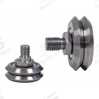 BISHOP-WISECARVER Guide Wheel: 1 51/64 in Roller Dia, V-Groove, 5/8 in Roller Wd, M12-1.75 Thread (MPN SWSC3XA). Key specifications — Brand: BISHOP-WISECARVER.