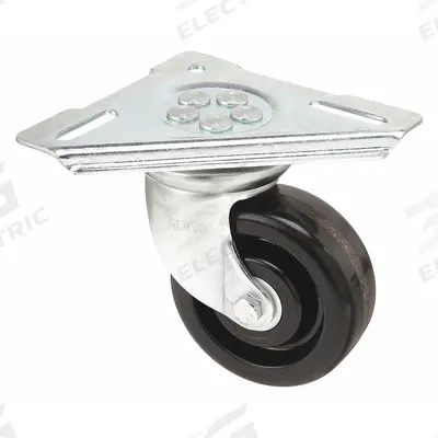 APPROVED VENDOR Plate Caster: Swivel, Phenolic, 3 in Wheel Dia, 1 1/2 in Wheel Wd, Triangle - Triangular-Mount Kingpinless Plate Casters