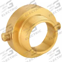 APPROVED VENDOR Fire Hose Adapter: 2 in Compatible Pipe Size, NST x NPT, Straight, Brass, Pin Lug (MPN 3LZ44). Key specifications — attr660750: NST x NPT; attr660755: 2-1/2 in x 2 in.