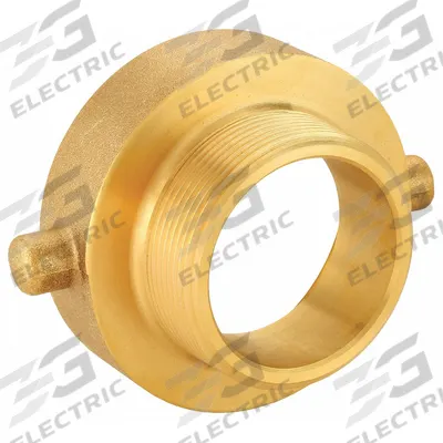 APPROVED VENDOR Fire Hose Adapter: 2 in Compatible Pipe Size, NST x NPT, Straight, Brass - Brass Rigid Fire Hydrant & Standpipe Adapters