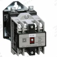 SQUARE D NEMA Control Relay: Surface Relay Mounting, 24V DC Coil Volt, 2NO, 10 A (MPN 8501XDO20V53). Key specifications — Brand: SQUARE D.