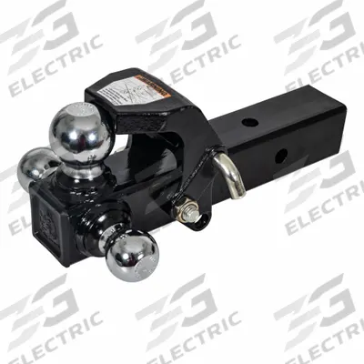 BUYERS PRODUCTS Tri Ball Hitch: Class 4, 2 1/2 in Compatible Ball Shank Dia - Ball Mounts with Hitch Ball