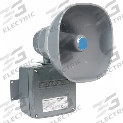 EDWARDS SIGNALING Multi-Tone Signal: Horn Sound, 24V AC/DC, Indoor/Outdoor - Horn Alarms for Hazardous Locations