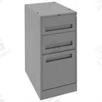 TENNSCO Modular Cabinet: Cabinet, Steel, 15 in Overall Wd, 24 in Overall Dp, Gray, 15 in x 24 in (MPN MD3-1524). Key specifications — Material: Steel; Brand: TENNSCO.
