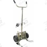 WESCO Drum Hand Truck: For 30 gal_55 gal_85 gal Cntnr Cap, For Plastic Container Material, Prong (MPN 240020). Key specifications — Overall HxWxD: 60 in x 24-1/2 in x 17-1/2 in; Wheel Type/Material: Solid Polyolefin; For Container Material: Plastic; Brand: WESCO.