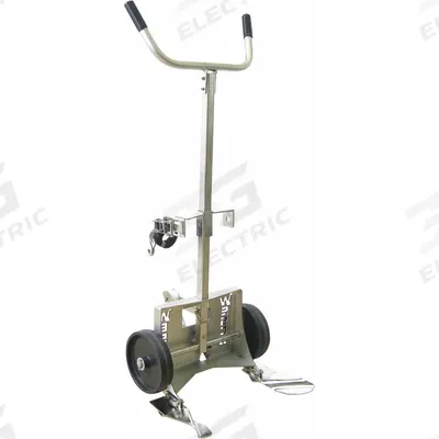 WESCO Drum Hand Truck: For 30 gal_55 gal_85 gal Cntnr Cap, For Plastic Container Material - Corrosion-Resistant Knock-Down Stainless-Steel-Frame Drum Hand Trucks