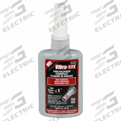 VIBRA-TITE High-Strength Threadlocker: 140, Red, High-Temp Resistant, 1.69 fl oz, Bottle - High-Strength Threadlockers (Red)
