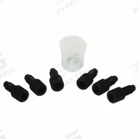 JUSTRITE Replacement Plug Cap Kit: Polypropylene, For 2RYJ5/2RYJ6/2RYJ7 (MPN 28180). Key specifications — Compatible Mfr Part Number: 28177; For Use With: HPLC PTFE Manifold; Material: Polypropylene; Compatible Grainger Part Number: 2RYJ5; Accessory Type: Replacement Plug Cap Kit; Brand: JUSTRITE.