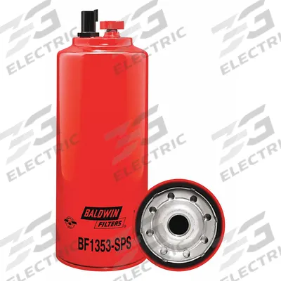 BALDWIN FILTERS Fuel Filter: Spin-On, 4 1/4 in Outside Dia, 1-12 Thread Size, Cellulose - Spin-On Fuel Filters