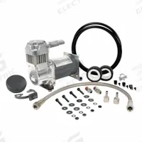 VIAIR CORPORATION Portable Air Compressor: Oil Free, Tankless, 0.18 hp, 0.49 cfm @ 90 psi, 12V DC (MPN 25050). Key specifications — attr48686: Oil Free; attr48685: 12V DC; attr48689: 0.29 cfm @ 150 psi; attr48678: 11.0 A; attr48688: Air Filter; attr48671: VIAIR CORPORATION; attr124308: Standard (75 dBA or more).