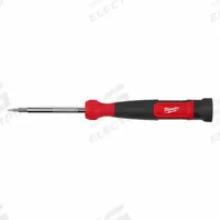 MILWAUKEE Multi-Bit Screwdriver: Phillips/Slotted Tip, 1/8 in/3/32 in/P0/P00 Tip Size, 4 Tips (MPN 48-22-2930). Key specifications — attr1205339: 1/8 in (Slotted); attr1205303: MILWAUKEE.