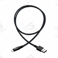 EATON TRIPP LITE Usb Cable: Type A End 1, Lightning End 2, Black/Gray, 1 ft Lg, USB Cable (MPN M100-001-GY-MAX). Key specifications — End 1 Connection Type: Type A; Color: Gray; Brand: EATON TRIPP LITE; Jacket Material: PVC; Product Type: USB Cable; End 2 Connection Type: Lightning.