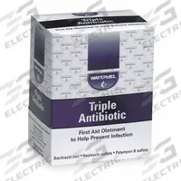 WATERJEL Topical Antibiotic Ointment: Ointment, 0.03 oz Size, 144 PK (MPN WJTA1728). Key specifications — Format: Ointment; Product Type: Topical Antibiotic; Unit Package Type: Packet; Active Ingredient: Bacitracin Zinc; Manufacturer Part Number: WJTA1728; Unitized: Unitized; Brand: WATERJEL; Purpose: Antibiotics.