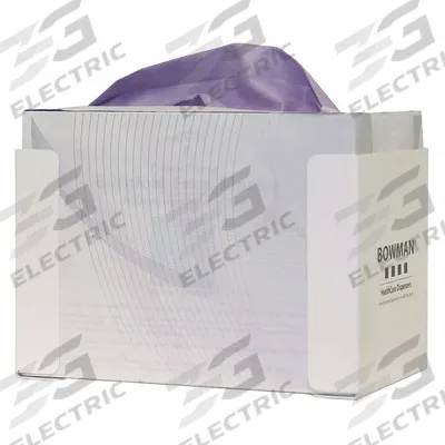 BOWMAN DISPENSERS Face Mask Dispenser: Powder Coated Steel, White, Wall - Disposable Mask Dispensers
